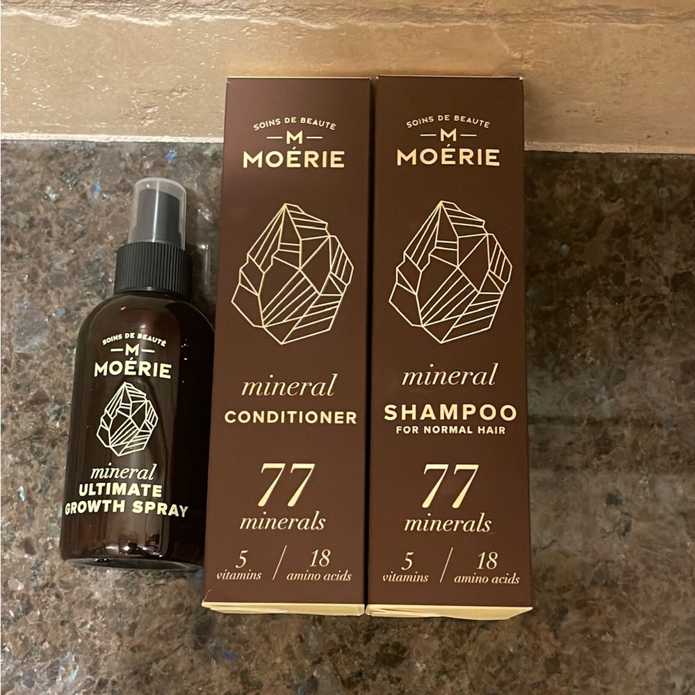 NEW Moérie Shampoo/Conditioner Hair Growth Spray Bundle